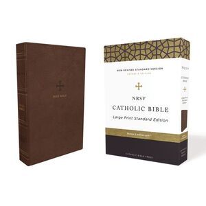 Nrsv, Catholic Bible, Standard Large Print, Leathersoft, Brown, Comfort Print: H